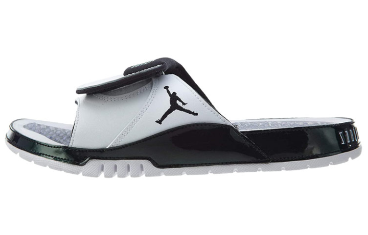 Jordan Jordan Hydro11 Chameleon Abrasion Resistant Slide Slippers Men's Black White