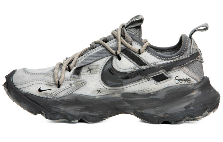 Nike Nike TC 7900 Gray Zone Textile, Synthetic Leather, TPU Cushioning Slip Resistant Abrasion Resistant Height Increasing