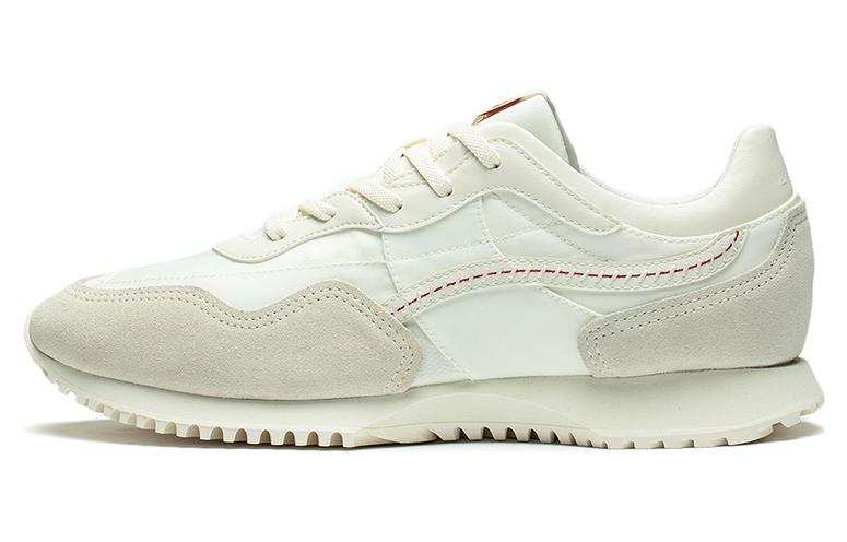 Li-Ning Li Ning CF Forest Woven Abrasion Resistant Breathable Low top Sports Casual Shoes Women's Cream White
