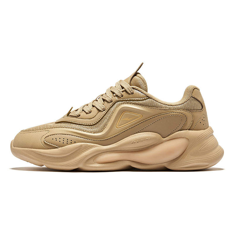 Erke Rebound Slip Resistant Lightweight Breathable Low top Casual Shoes Men's Khaki