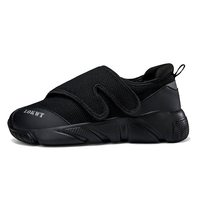 LOKWT Slip Resistant Abrasion Resistant Slip Resistant Abrasion Resistant Low top Casual Shoes Unisex Black
