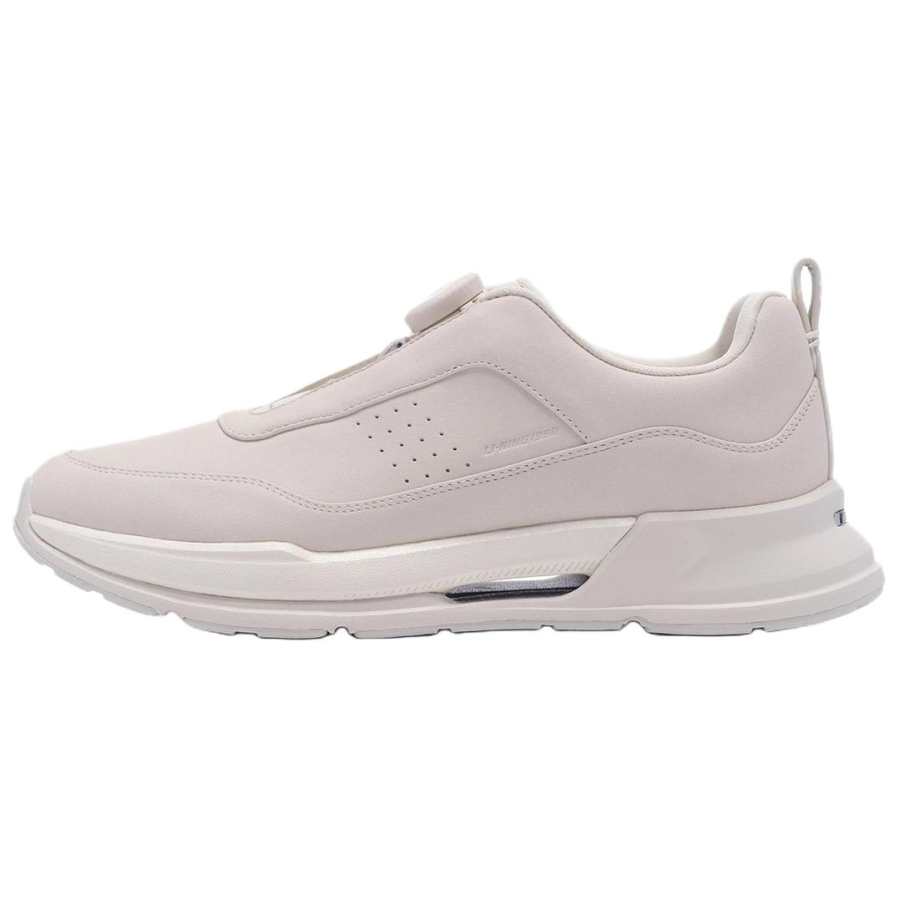 LI-NING 1990 LI NING 1990 Wear resistant And Lightweight Low top Casual Shoes Women's Rock White Gray