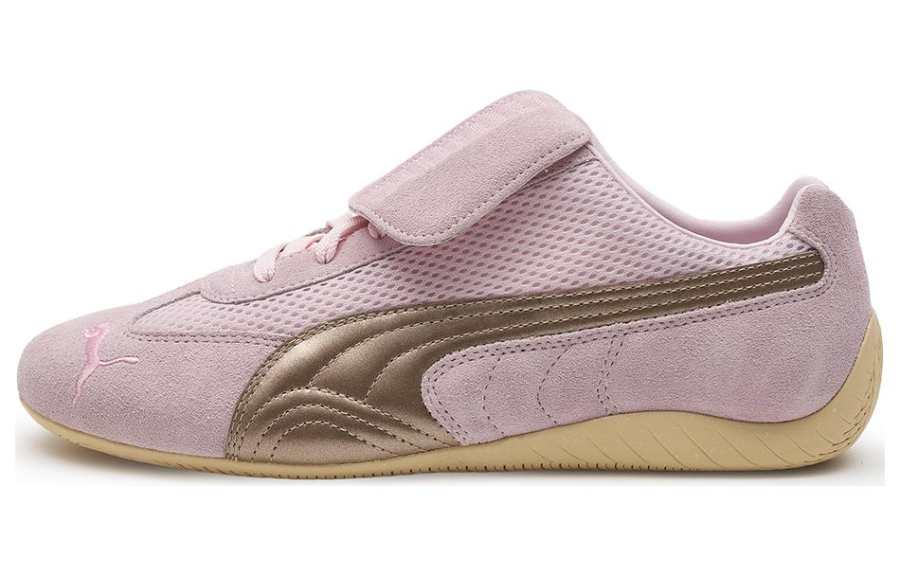 PUMA OPENyy x PUMA Speedcat Mesh, Leather, Suede Abrasion Resistant Low top Casual Shoes Men's Pink