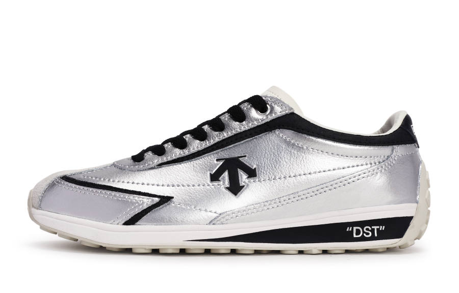 DESCENTE Cron Racer Abrasion Resistant Low top Casual Shoes Unisex Black Silver