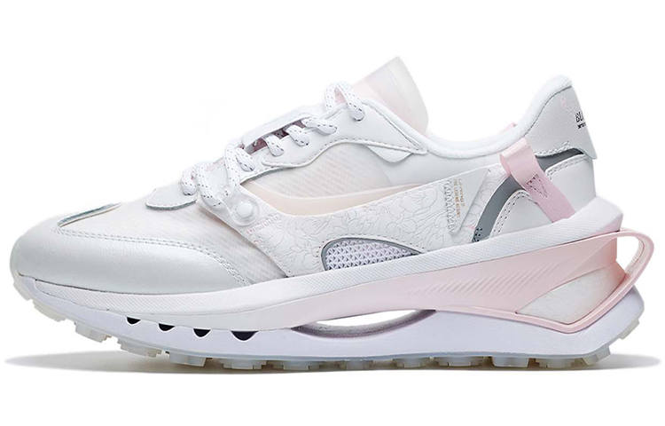 Li-Ning Li Ning Fangyuan Premium Cherry Blossom Limited Edition Vintage Low top Sports Casual Shoes Women's White Pink