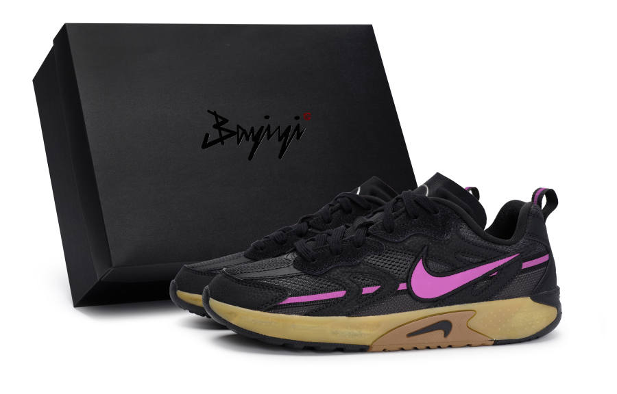 Nike Nike Jam Slip Resistant Abrasion Resistant Low top Casual Shoes Women's Black Rose Red