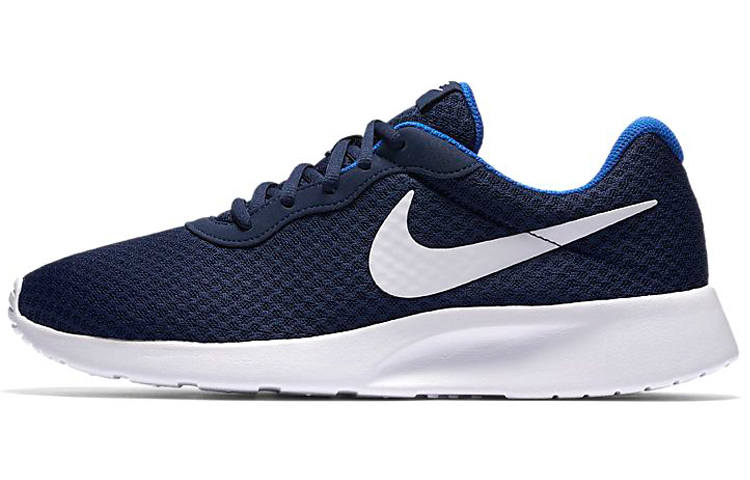 Nike Nike Tanjun Sports Cushioning Slip Resistant Cushioning Slip Resistant Low top Casual Shoes Men's Blue White