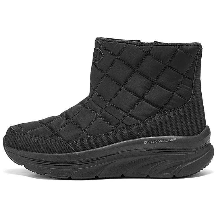 Skechers D'lux Walker Abrasion Resistant Abrasion Resistant Mid top Casual Shoes Women's Black