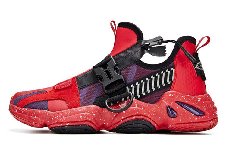 361° GAODA x 361° Zaku Abrasion Resistant Breathable Low top Sports Casual Shoes Women's Red