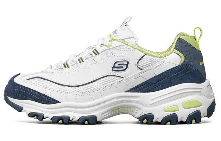 Skechers D'Lites 1.0 Casual Shoes Women's White Blue Green