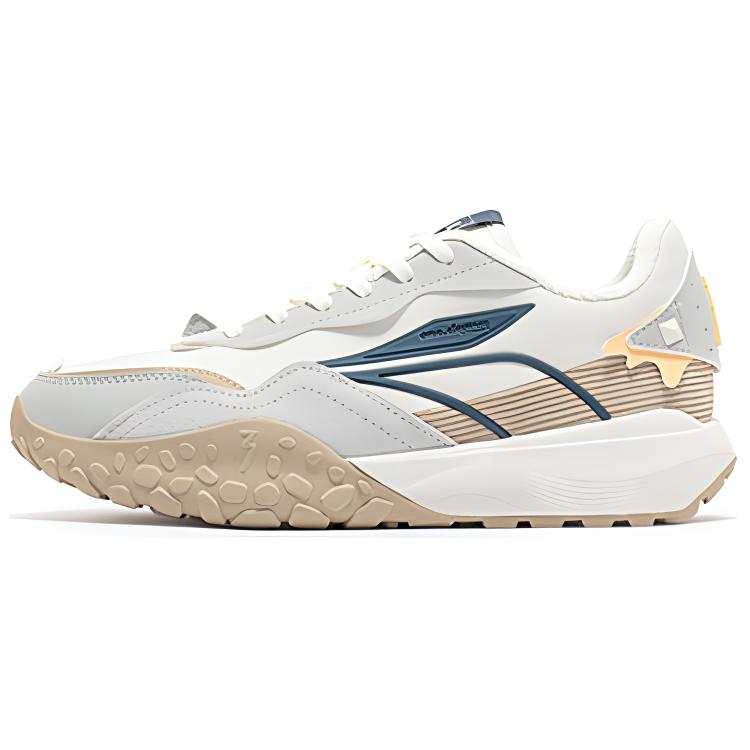 361° Shortbread Oreo Vintage Abrasion Resistant Low top Casual Shoes Women's White Gray