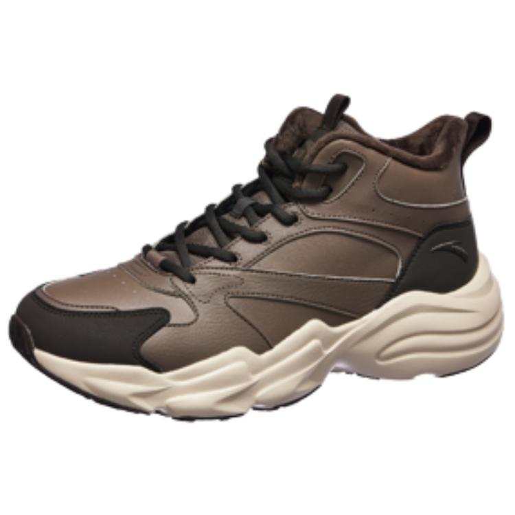 Anta Gravity, Fleece Lined Comfortable Fashion Abrasion Resistant Thermal Mid top Casual Shoes Men's