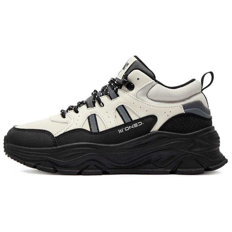 361° Slip Resistant Abrasion Resistant Mid top Casual Shoes Women's White Black