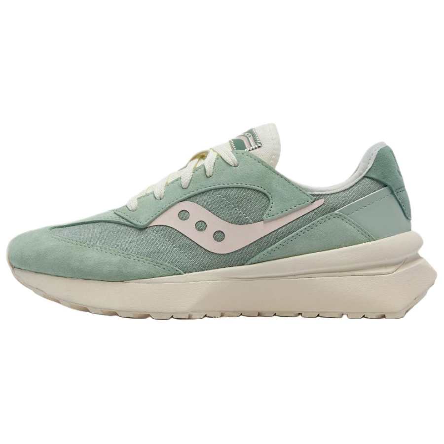 Saucony JAZZ RENEW Jazz Slip Resistant Abrasion Resistant Low top Casual Shoes Women's Green