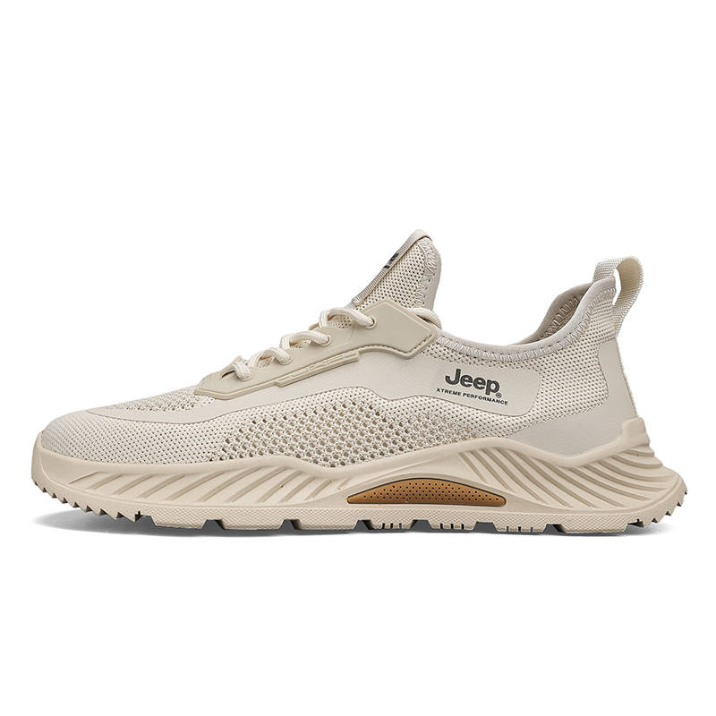 Jeep Casual Shoes Unisex Low Top Sand