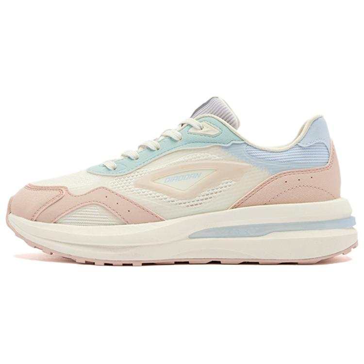 QIAODAN Abrasion Resistant Lightweight Wear resistant And Lightweight Low top Casual Shoes Women's White Pink Blue