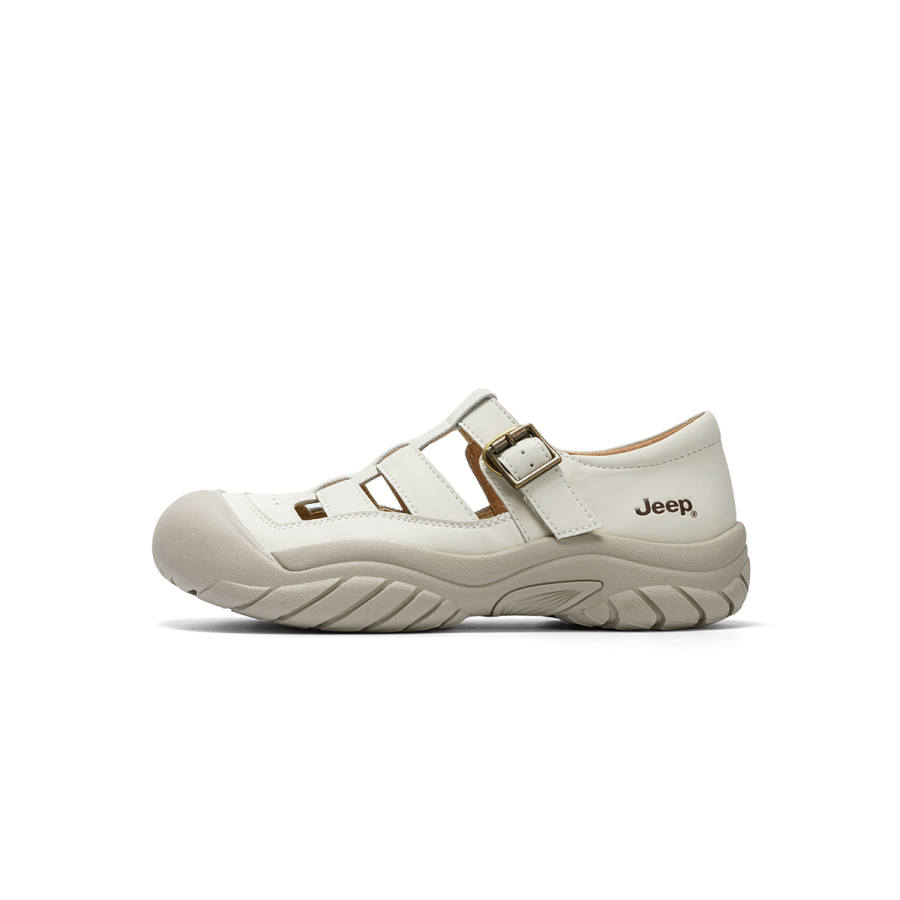Jeep Cushioning Abrasion Resistant Slip Resistant Low top Casual Shoes Women's Ecru