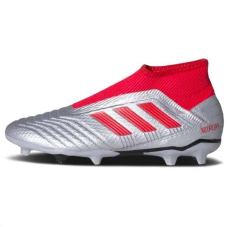 Adidas Adidas Predator 19.3 FG Firm Ground Cushioning, Wear Resistant Soccer Shoes Men's Red Silver