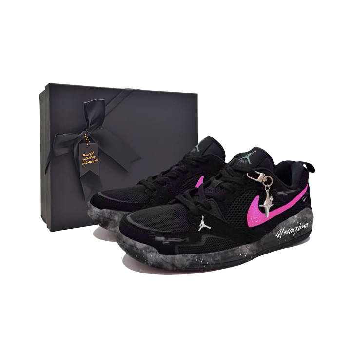 Jordan Jordan CMFT Era Silent Night Ashes Mesh Abrasion Resistant Low top Casual Shoes Unisex Black Pink