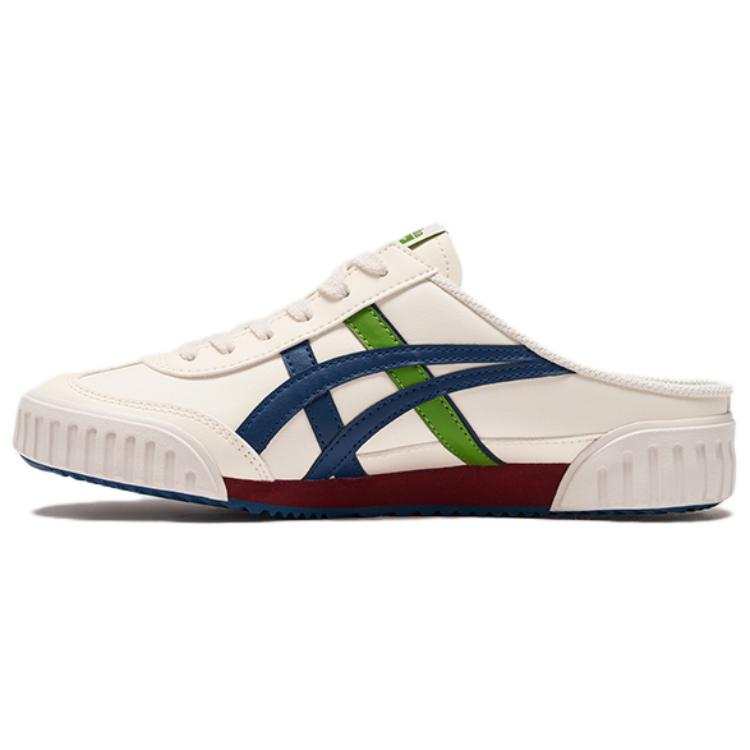 Onitsuka Tiger MACHUATION SABOT Synthetic Leather Low top Casual Shoes Unisex Beige Blue
