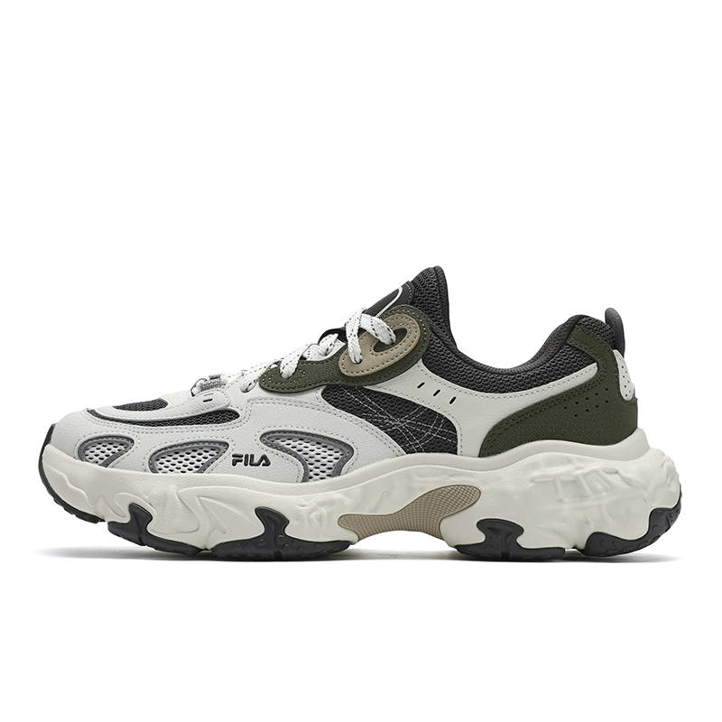 FILA TORNADO Hurricane Shoes Slip Resistant, Breathable, Lightweight Low top Casual Shoes Men's White Gray