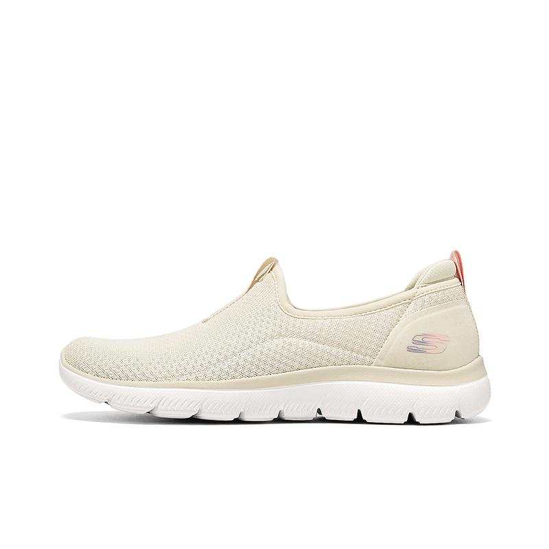 Skechers Sport Abrasion Resistant Low top Casual Shoes Women's Beige