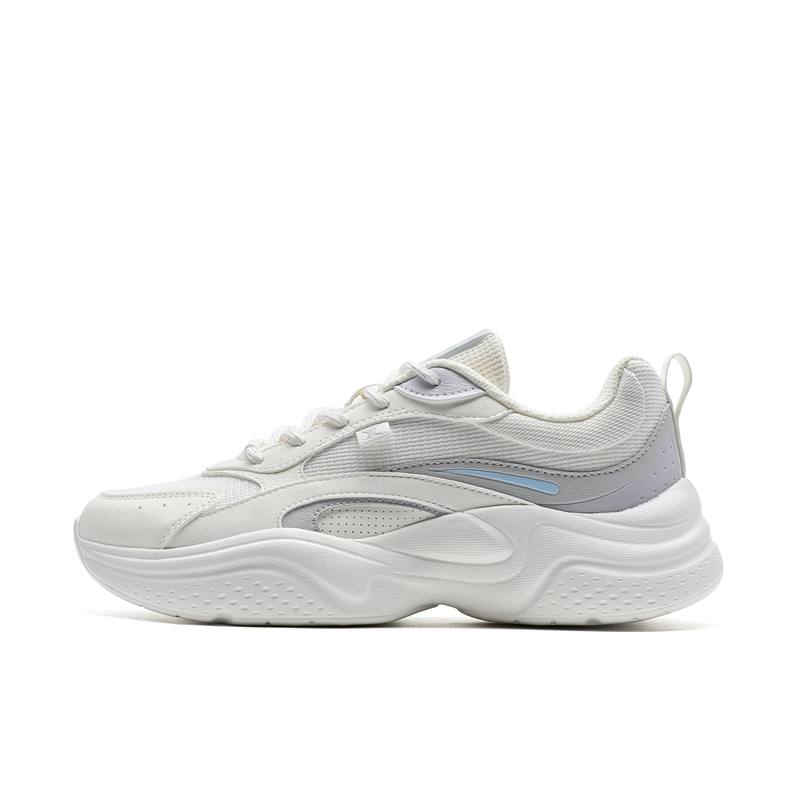 XTEP Height Increasing Abrasion Resistant Height Increasing Abrasion Resistant Low top Casual Shoes Women's