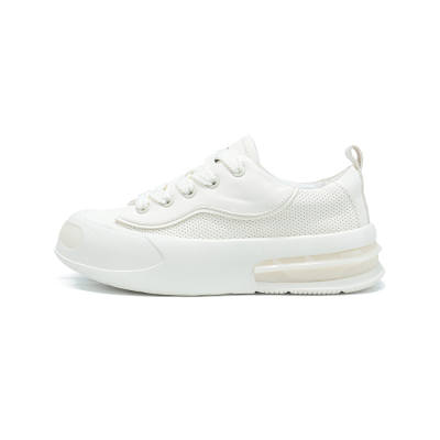 WILD LEADER Minimalist Comfortable Abrasion Resistant Breathable Height Increasing Low top Casual Shoes Unisex White