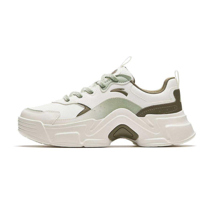 Anta Rabbit Shoes Abrasion Resistant Slip Resistant Casual Shoes Women's White Green