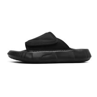 Angelmix Angelmi Stitching Abrasion Resistant Quick Dry Slip Resistant Slide Slippers Men's Leather Black