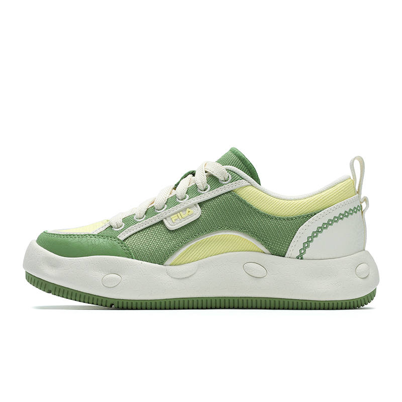 FILA COOKIES Cookie Shoes Low top Casual Shoes Women's Green Yellow