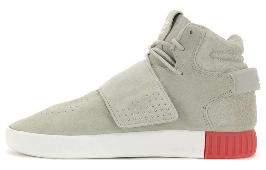 Adidas Originals Tubular Invader Strap Sesame Slip Resistant Lightweight Non slip Lightweight High top Casual Shoes