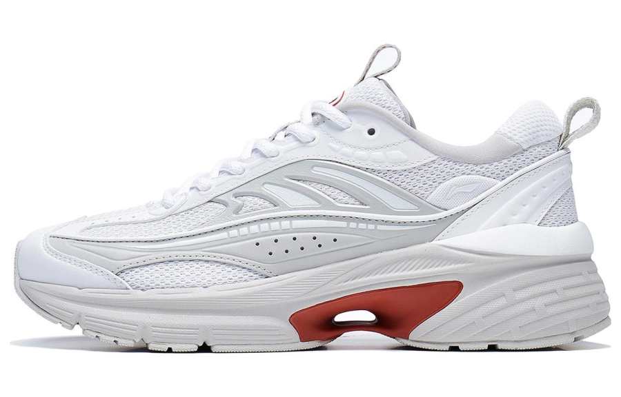 Li-Ning Li Ning Comet LITE Slip Resistant Abrasion Resistant Low top Casual Shoes Women's White Red