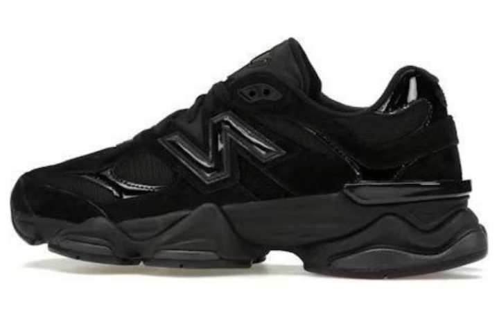 New Balance 9060 New Balance 'Triple Black Suede Patent'
