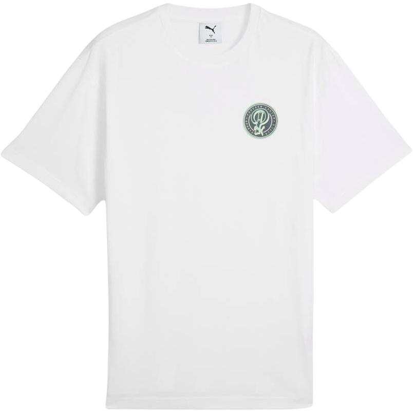 PUMA ESS T Shirts Men's White Crew Neck Moderate