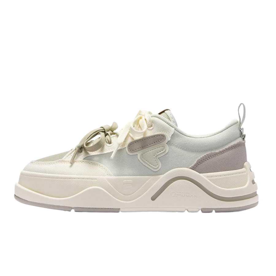 FILA FUSION 50 50 DX II CVS Textile, Synthetic Leather Low top Casual Shoes Women's Beige Green