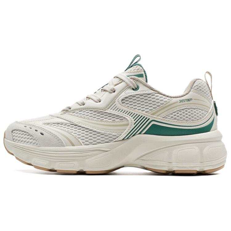 XTEP Slip Resistant Abrasion Resistant Slip Resistant Abrasion Resistant Low top Casual Shoes Men's White Green