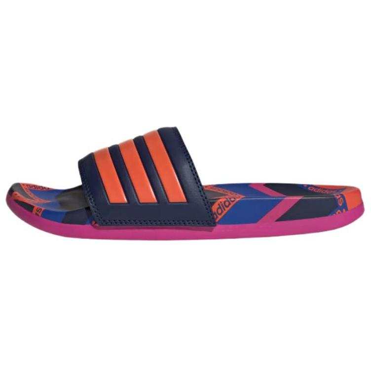 Adidas Adidas Adilette Slip Resistant Quick Dry Slide Slippers Women's Blue Orange Red