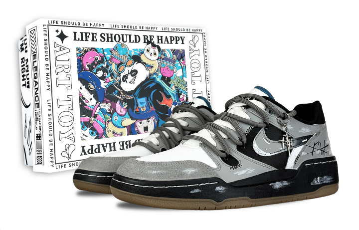 Nike Nike Full Force Low Maris Sal Fantasy, Radiant Ash Low top Skateboard Shoes Men's Black Gray