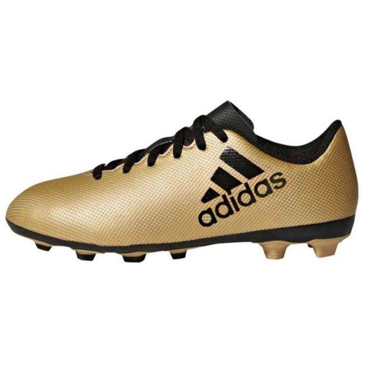 Adidas Adidas X 17.4 Slip Resistant Abrasion Resistant Slip Resistant Abrasion Resistant Soccer Shoes Men's Black Gold
