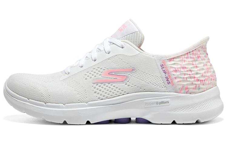 Skechers Go Walk Hands Free Slip Ins Low top Walking Shoes Women's White Pink