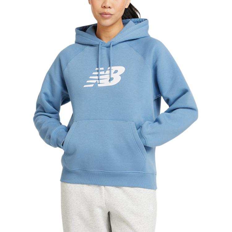 New Balance New Balance Sweatshirts Women's Blue Gray Hooded Moderate