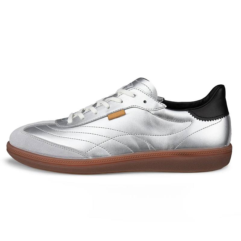 Ecco SS26 SOFT 11 Collection Low top Casual Shoes Women's Concrete Gray/Silver/Black