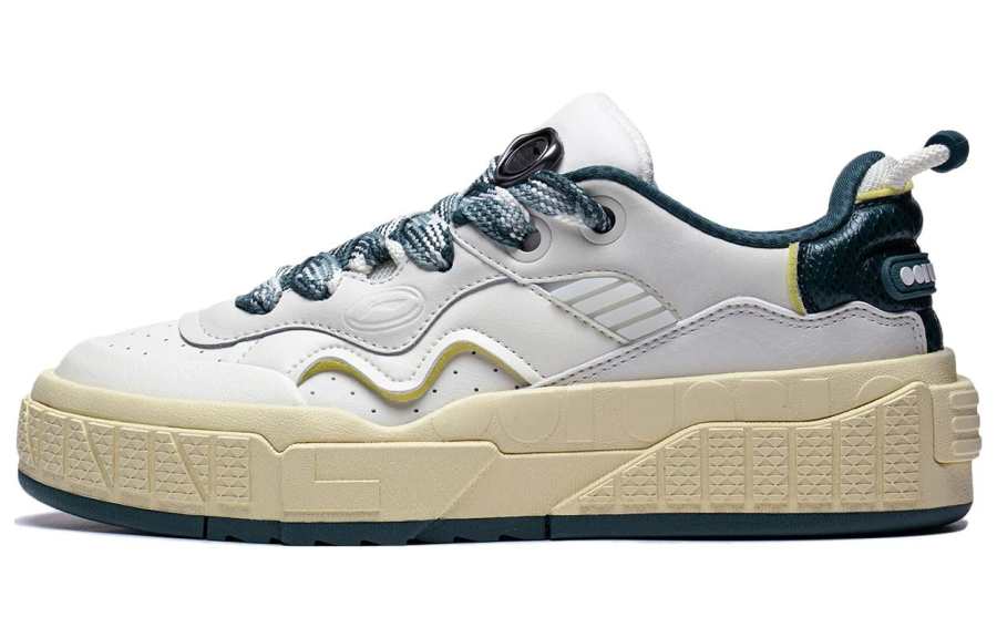 Li-Ning Li Ning 001 UNBLOCK Slip Resistant Abrasion Resistant Low top Casual Shoes Women's White Green