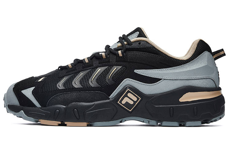 FILA Ravagement 1 Mesh, Textile, Synthetic Leather Abrasion Resistant, Lightweight, Balanced Low top Casual Shoes Men's