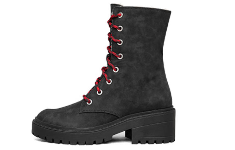 Skechers Modern Comfort Winter High Top Combat Boots Black Women's