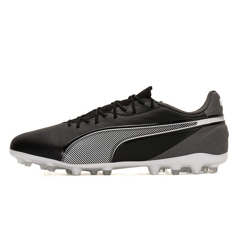 PUMA King Soccer Shoes Men's Black Gray White