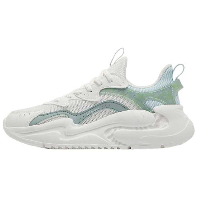 361° Breathable And Wear resistant Low top Casual Shoes Women's White Green