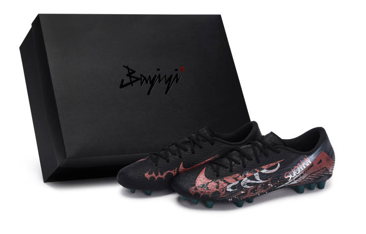 Nike Nike Mercurial Vapor 16 Abrasion Resistant Soccer Shoes Unisex Black Red