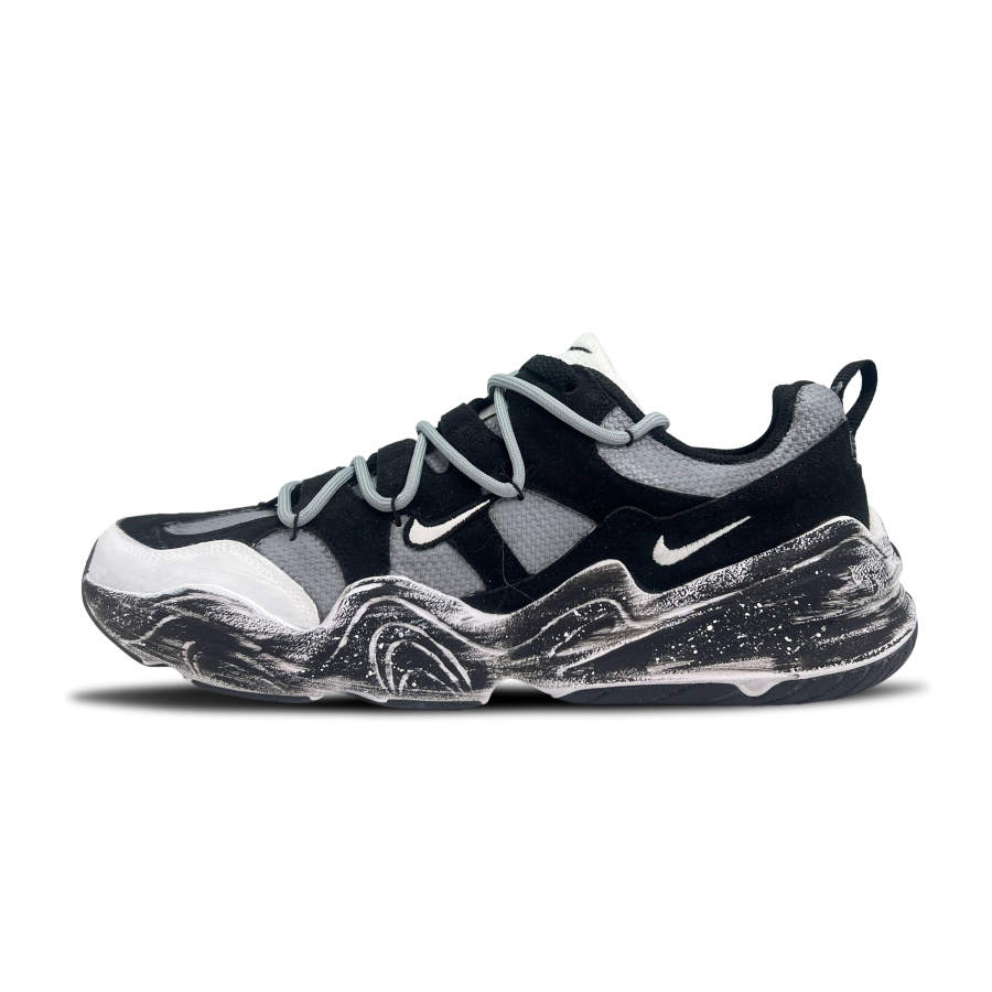 Nike Nike Tech Hera Mystic Gray Wave Y Cushioning Low top Casual Shoes Unisex Gray